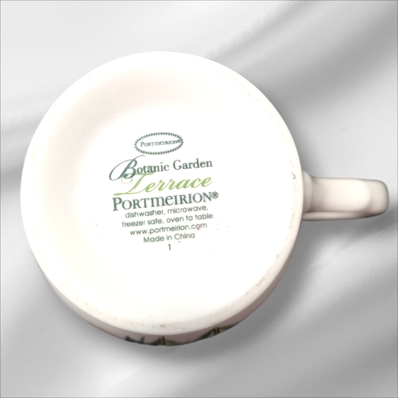 Retired Portmeirion Botanic Garden Oatmeal /Cereal 6-1/2" Bowl And Mug - Picture 3 of 8